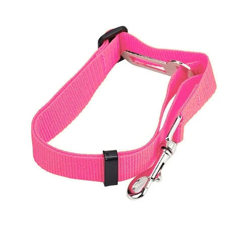 Pet Car Seat Belt Adjustable Quick-Release Nylon Restraint