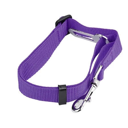Pet Car Seat Belt Adjustable Quick-Release Nylon Restraint