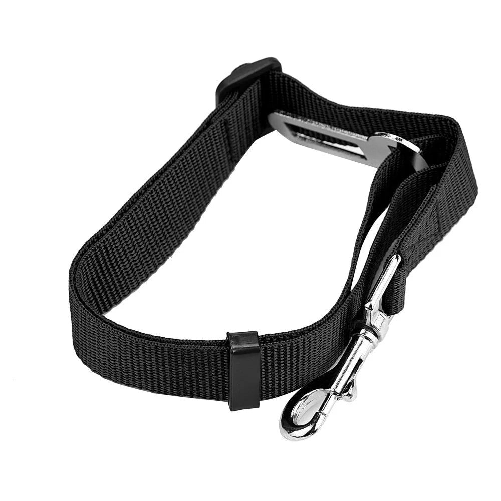 Pet Car Seat Belt Adjustable Quick-Release Nylon Restraint