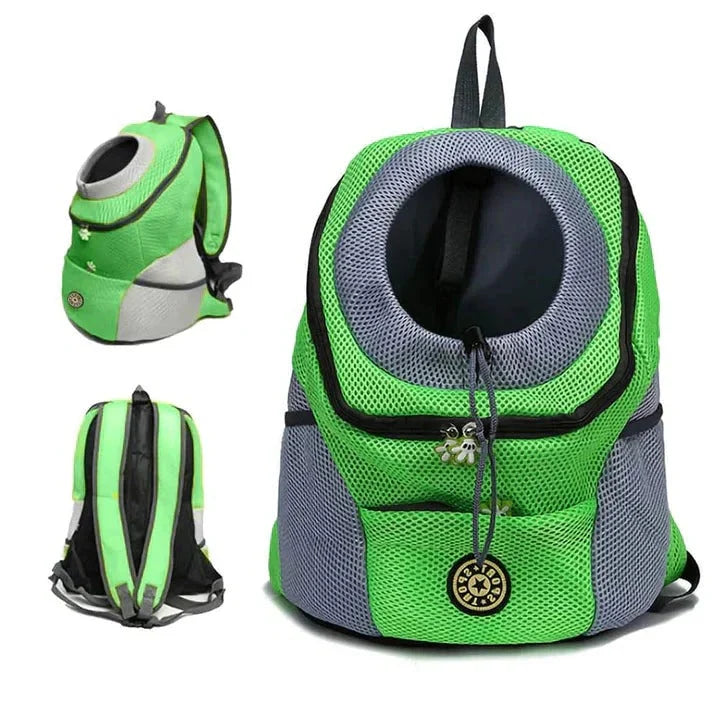 Pet Carrier Backpack Breathable Mesh Built-In Safety Tether