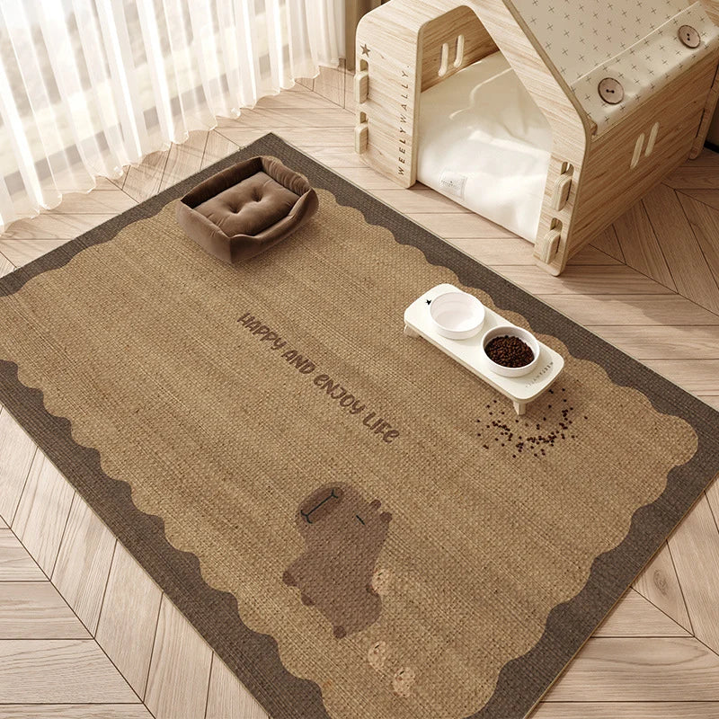 Pet Feeding Mat Non-Slip Easy-Clean Surface
