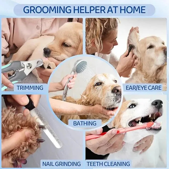 Pet Grooming Hammock Four-Leg Openings for Nail Trimming