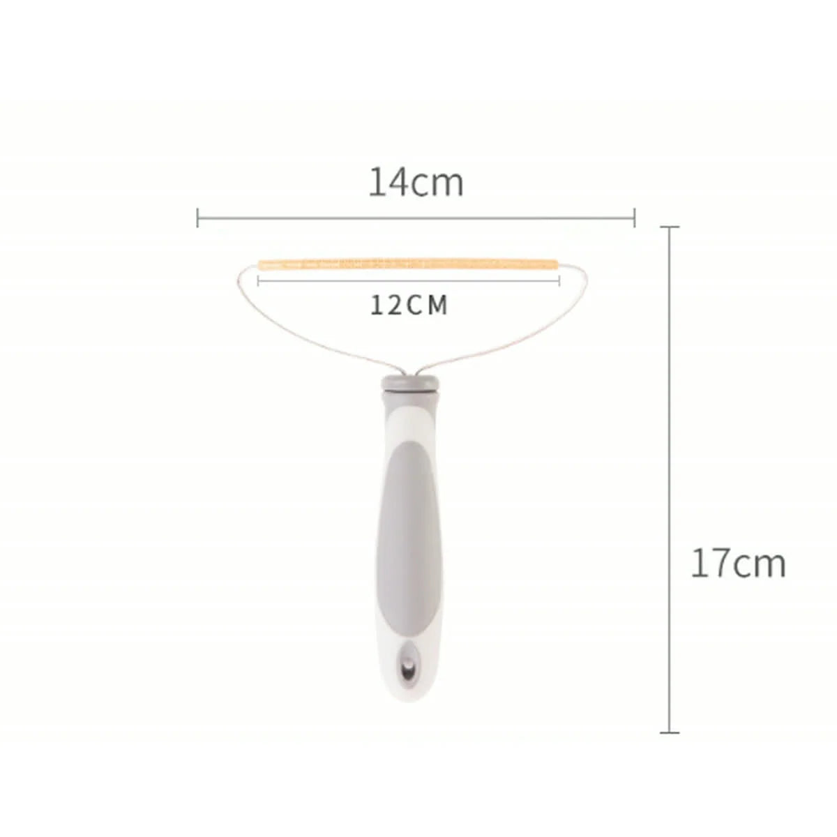 Pet Hair Remover Rake Serrated Copper Edge
