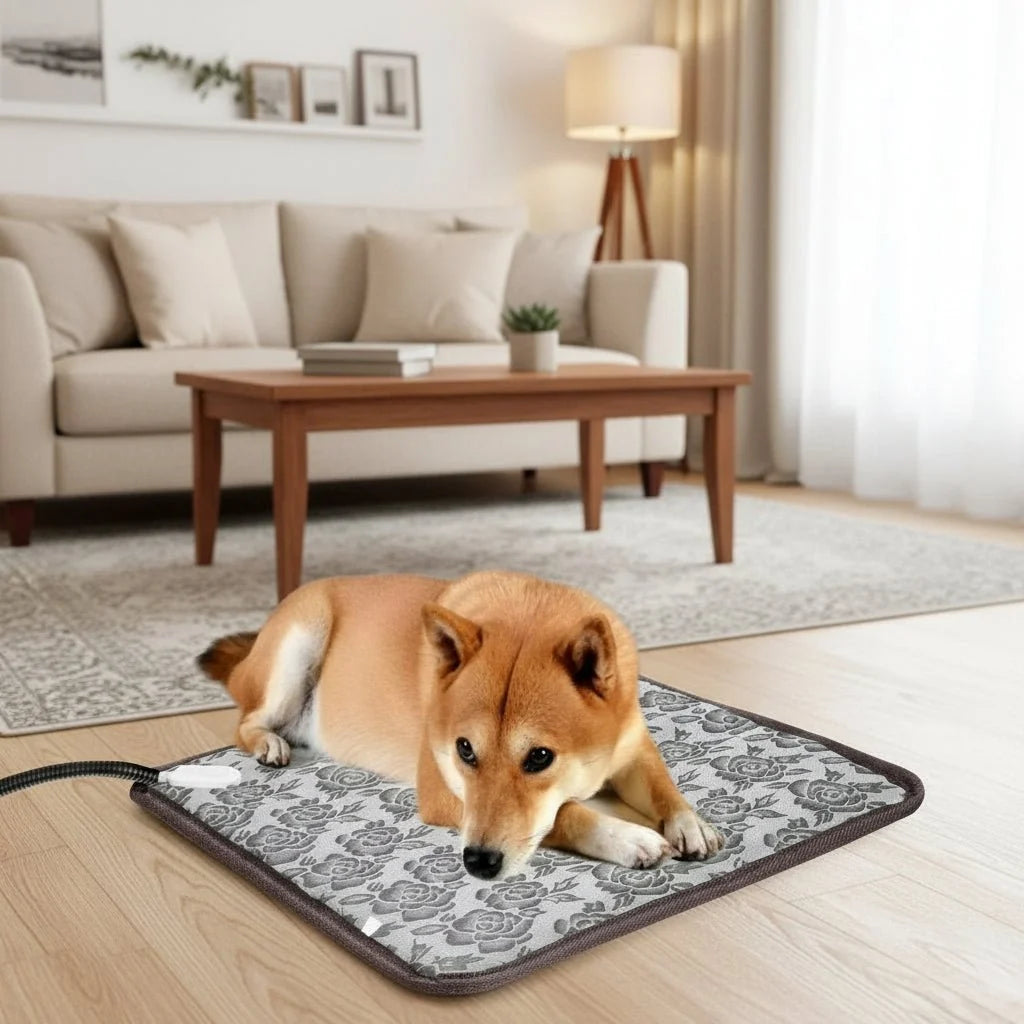 Pet Heating Mat Adjustable Temperature Waterproof Surface