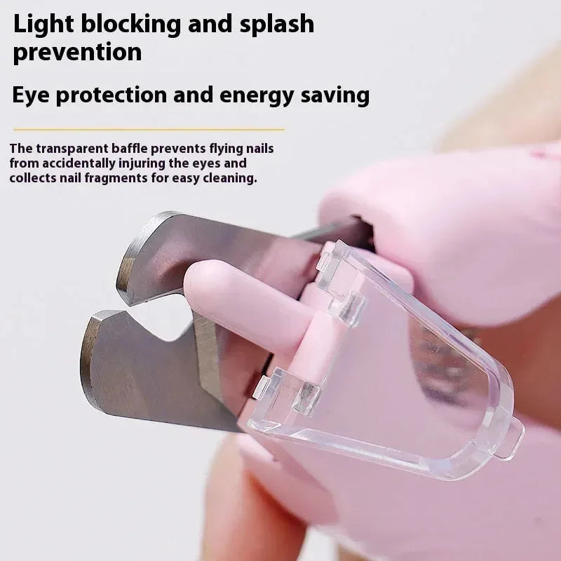 Pet Nail Trimmer LED Light 2-in-1 Rechargeable Quiet Operation