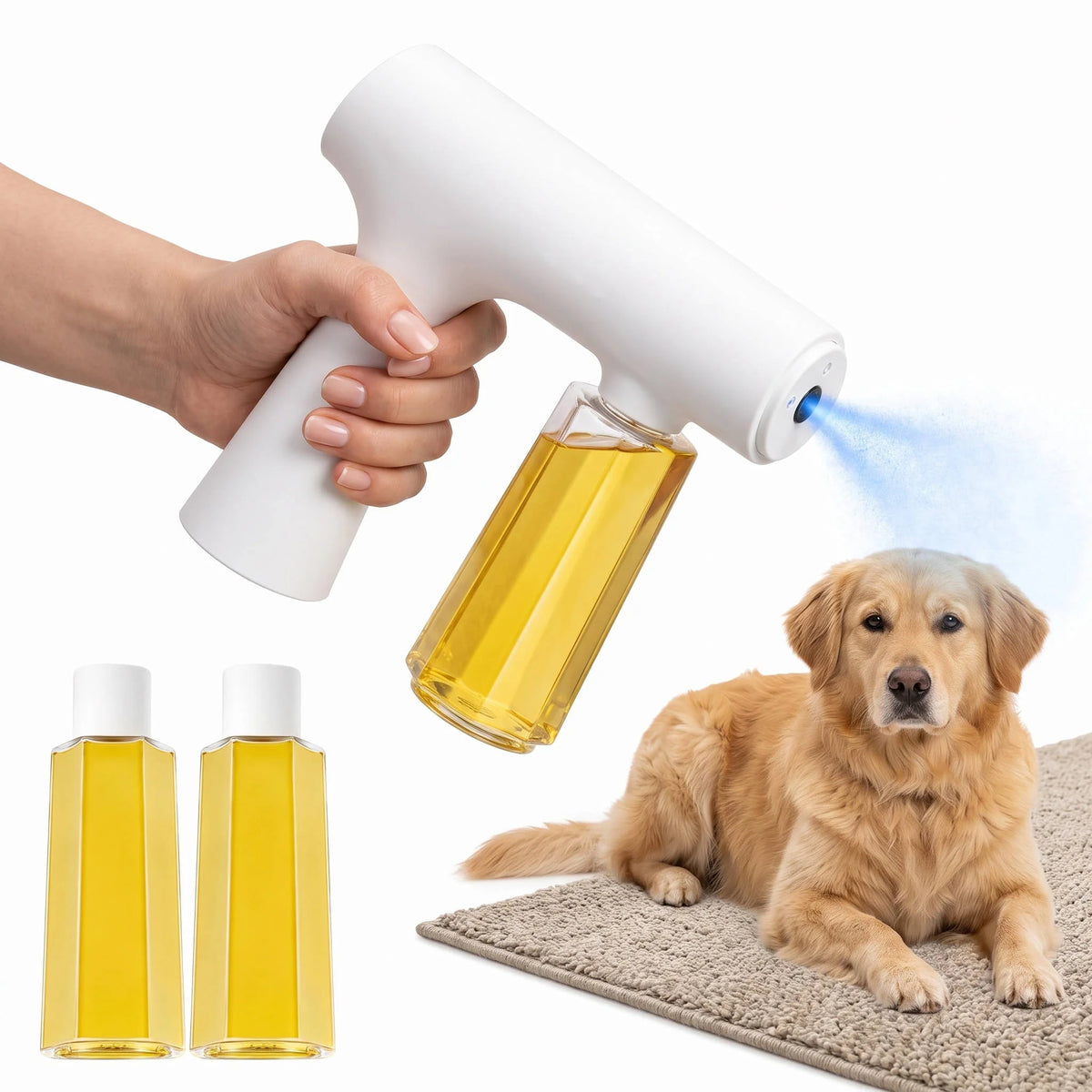 Pet Odor Eliminator Kit Nano Mist Plant-Based 3 Refills