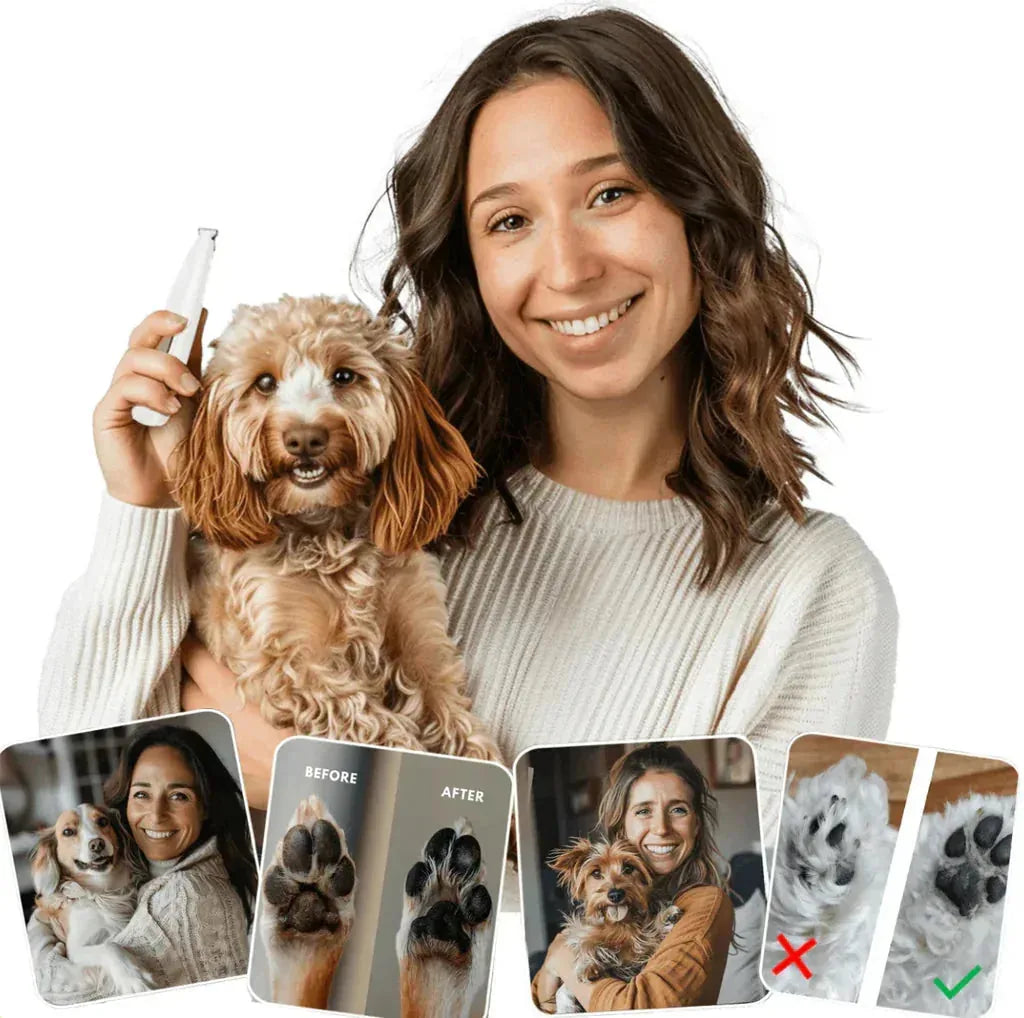Pet Paw Trimmer LED Light & Waterproof Rechargeable Design