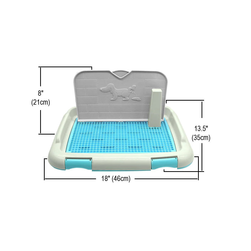 Pet Potty Training Tray Perforated Grate Easy-Clean
