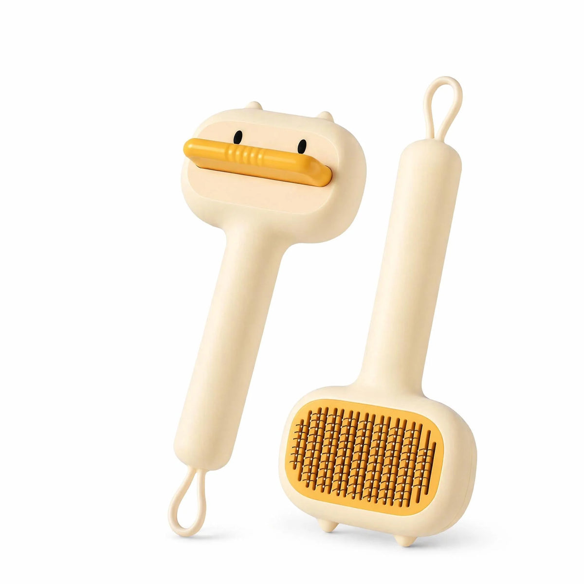 Pet Slicker Brush Self-Cleaning Rounded Pin Tips