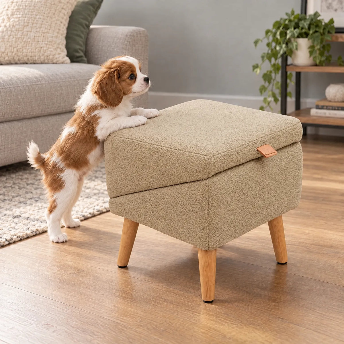 Pet Stairs Foldable Foam Wide Treads Non-Slip Base