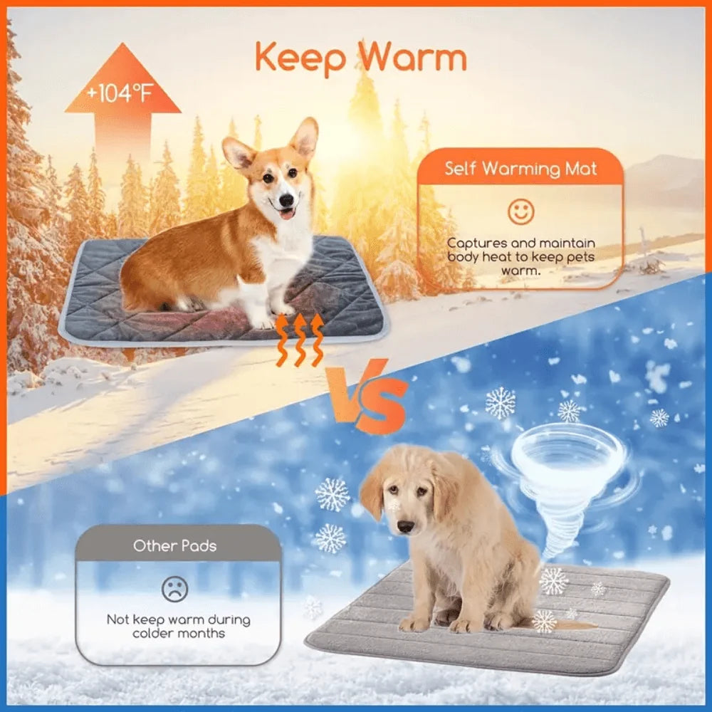 Pet Warming Pad Self-Warming Washable Non-Slip Base