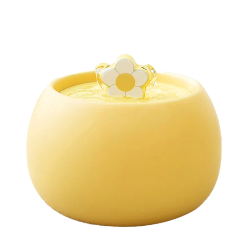Pet Water Fountain Ceramic Filtered Flowing Water