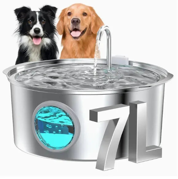 Pet Water Fountain Stainless Steel Triple-Stage Filtration Quiet Pump