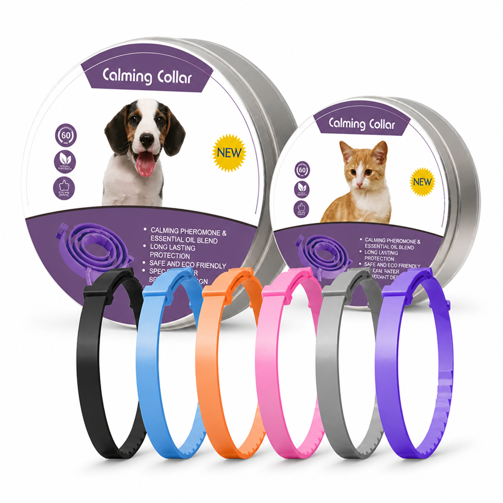 Pheromone-Infused Waterproof Adjustable Calming Collar (Dog & Cat)