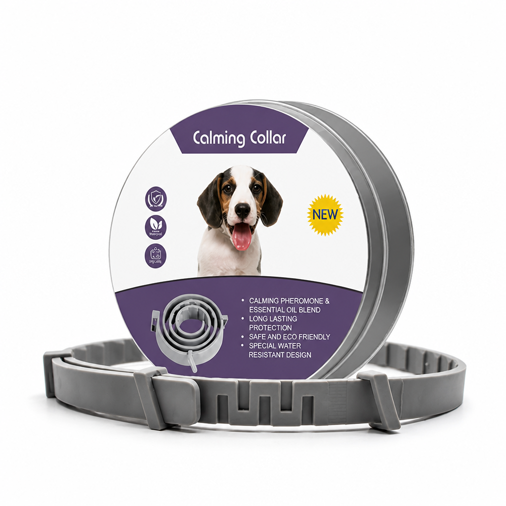 Pheromone-Infused Waterproof Adjustable Calming Collar (Dog & Cat)
