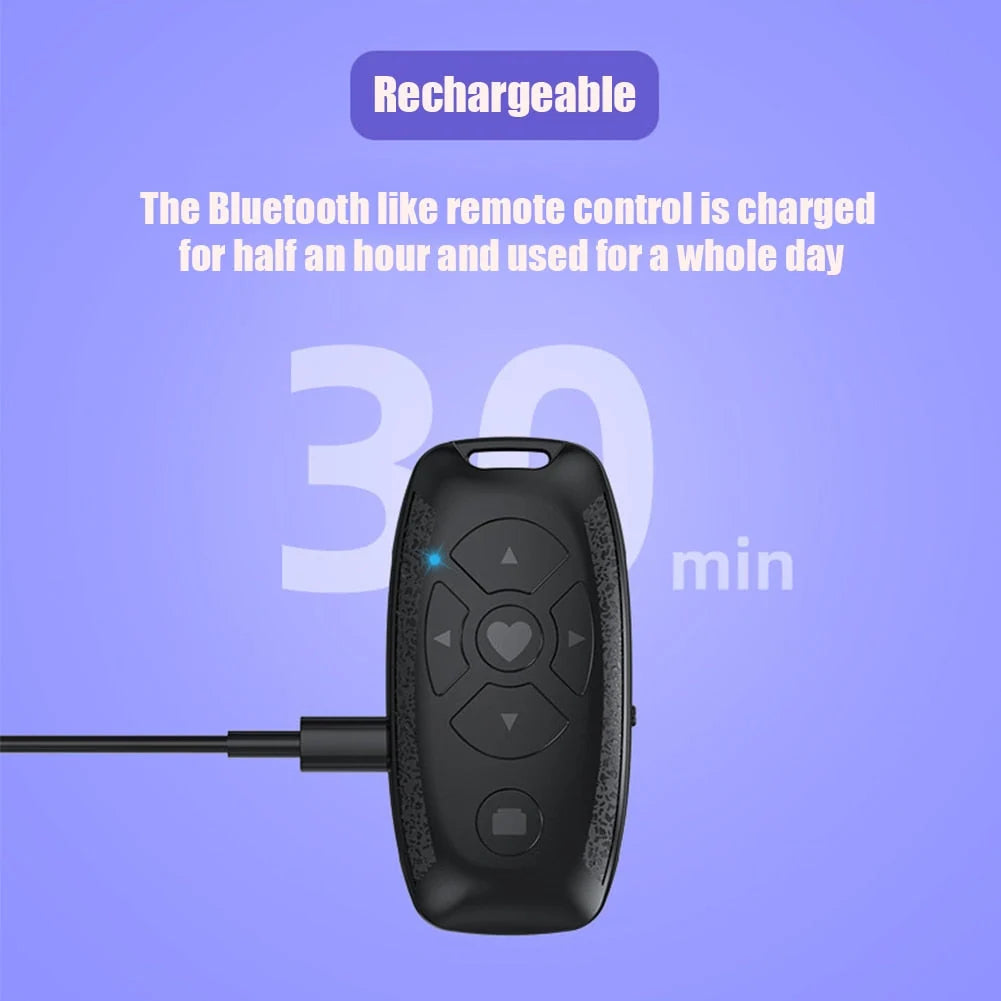 Phone Camera Remote Bluetooth Rechargeable Shutter