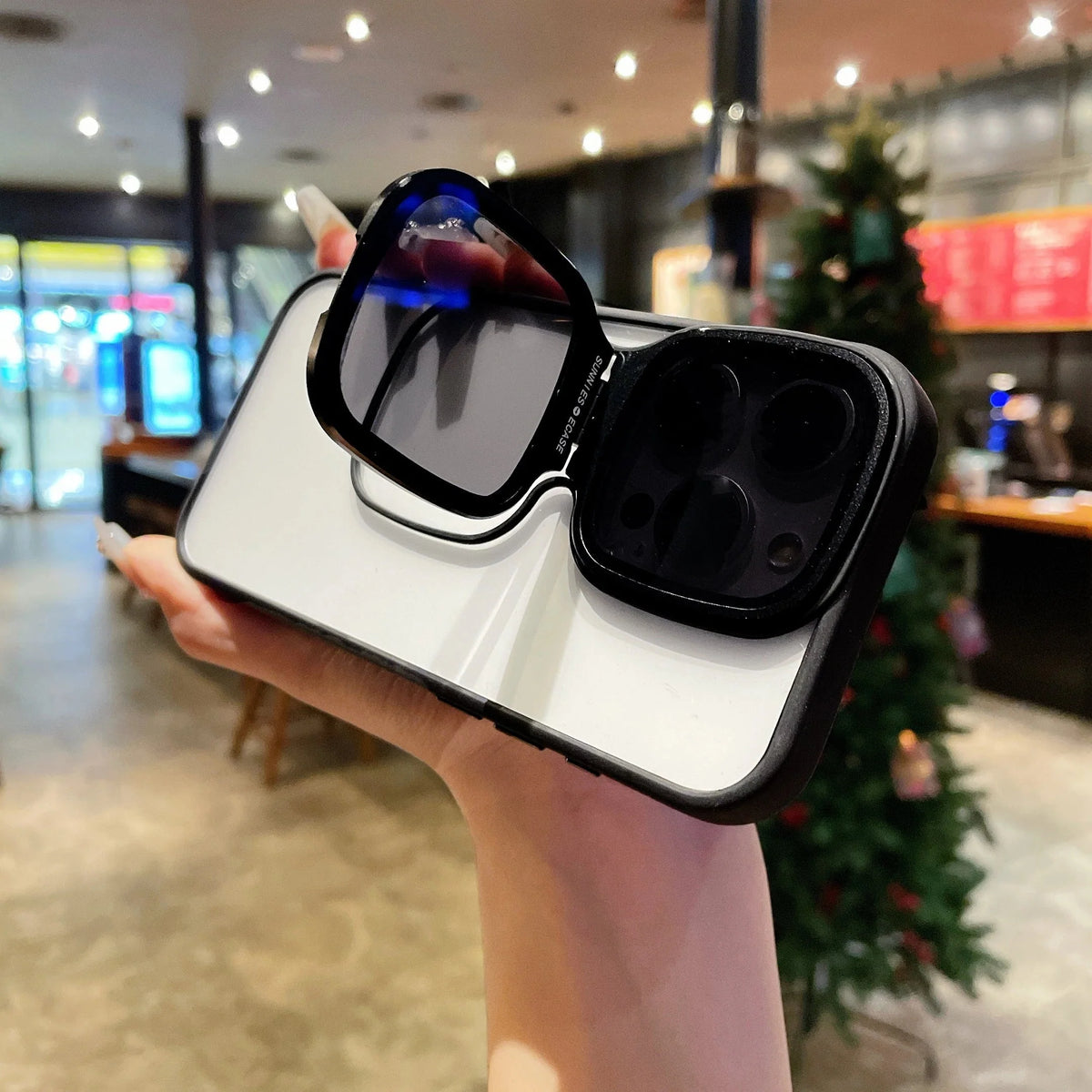 Phone Case Acrylic Retractable Stand Raised Camera Lens Protection