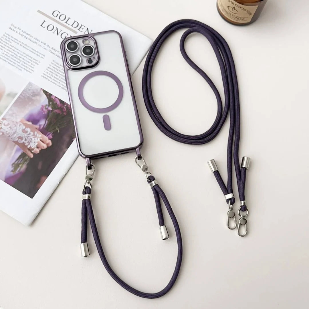 Phone Case Adjustable Crossbody Strap Scratch & Impact Protection