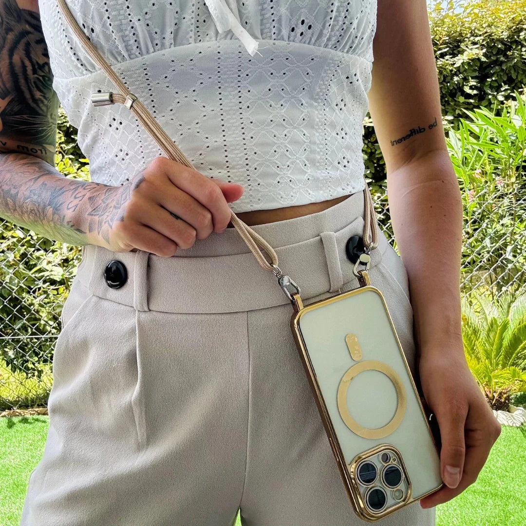 Phone Case Adjustable Crossbody Strap Scratch & Impact Protection