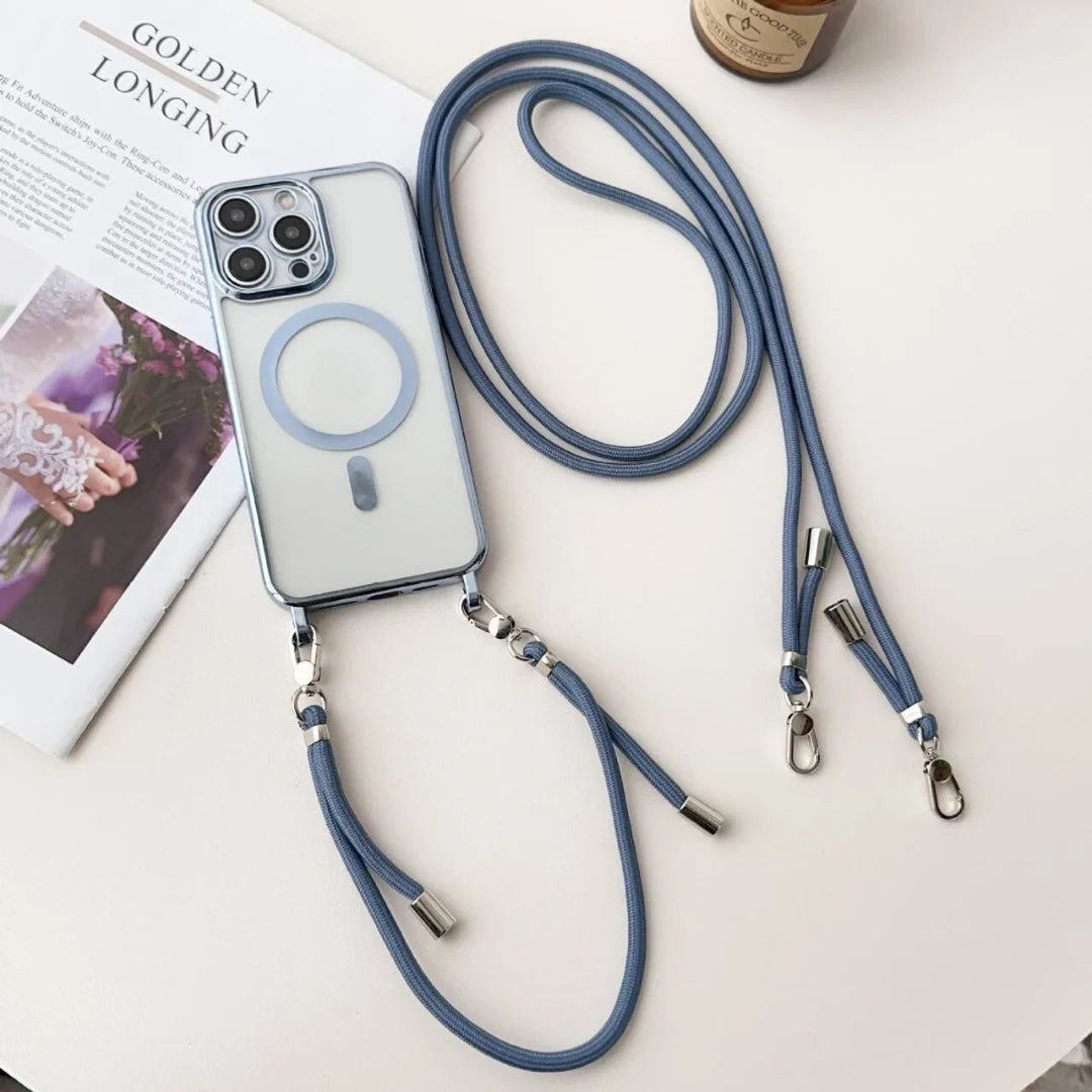 Phone Case Adjustable Crossbody Strap Scratch & Impact Protection