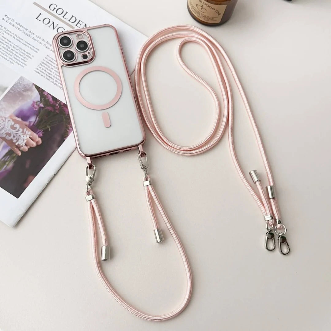 Phone Case Adjustable Crossbody Strap Scratch & Impact Protection