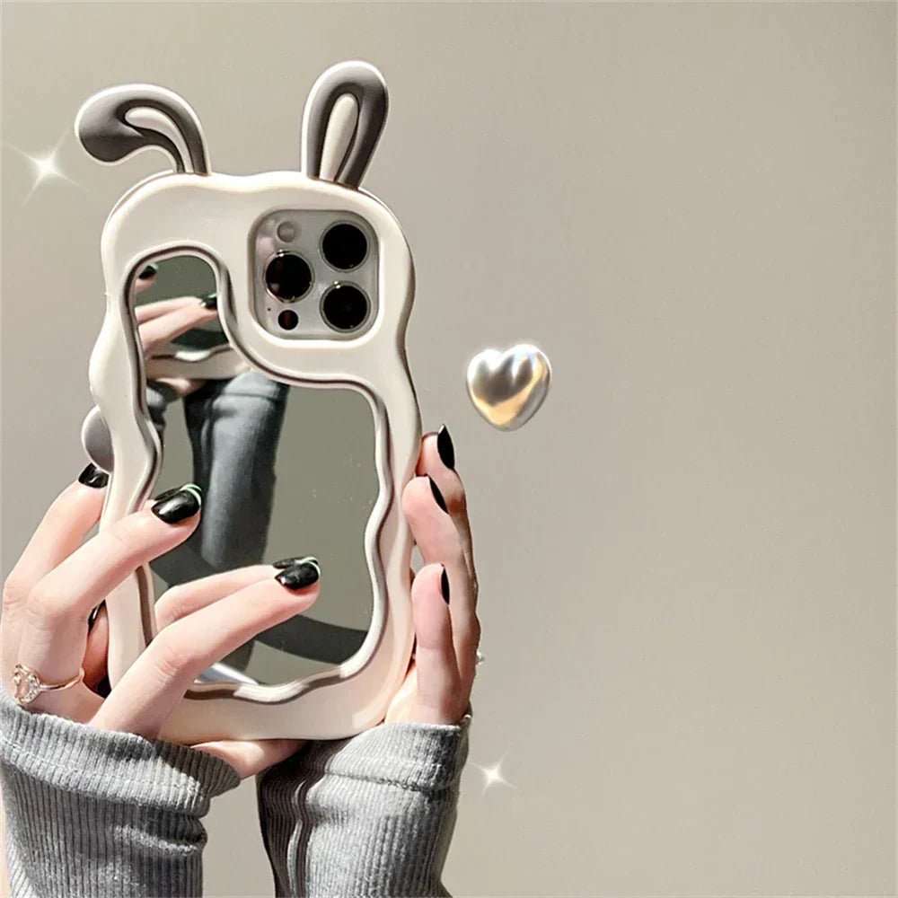 Phone Case Built-In Mirror Flexible TPU Scratch Protection