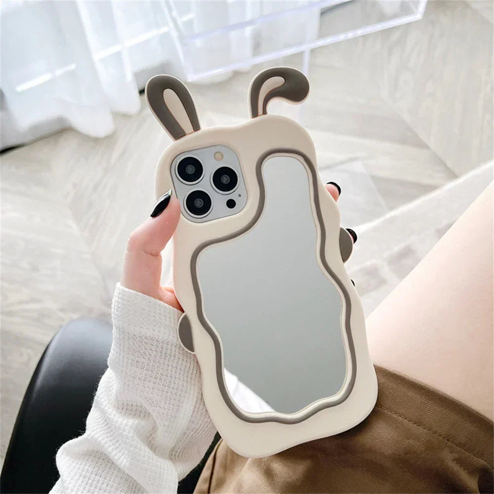 Phone Case Built-In Mirror Flexible TPU Scratch Protection