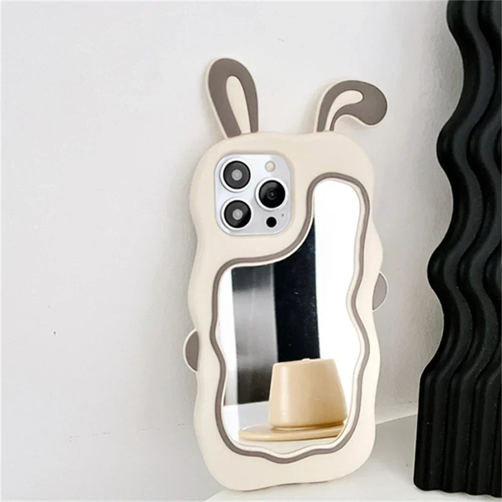 Phone Case Built-In Mirror Flexible TPU Scratch Protection