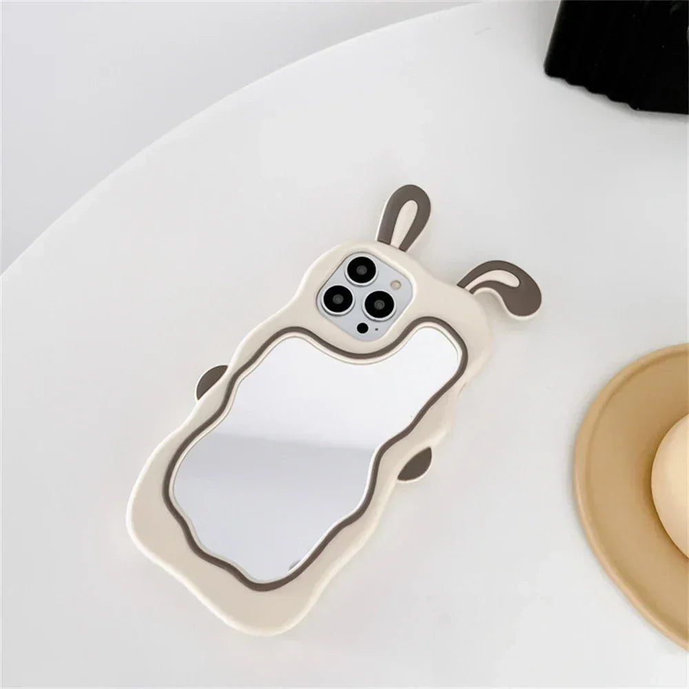 Phone Case Built-In Mirror Flexible TPU Scratch Protection