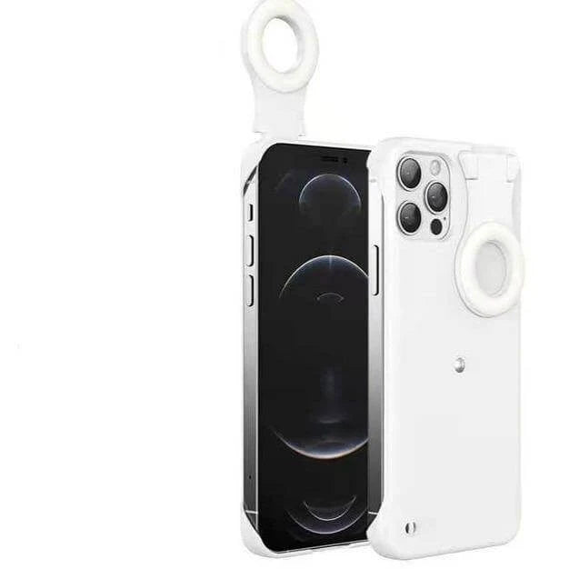 Phone Case Built-In Selfie Light Shockproof Bumper