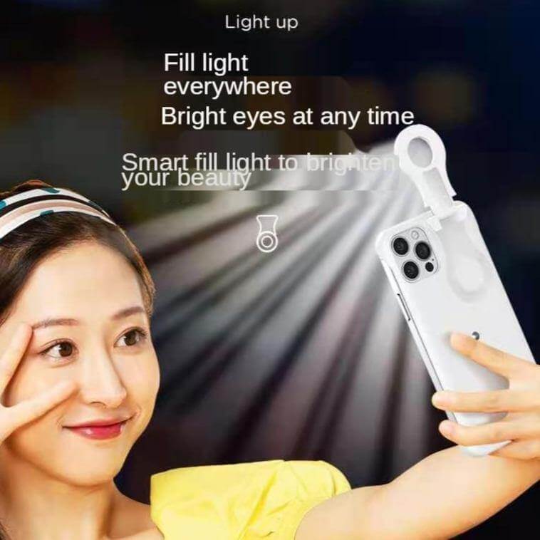Phone Case Built-In Selfie Light Shockproof Bumper