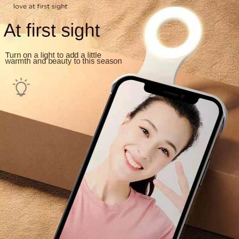 Phone Case Built-In Selfie Light Shockproof Bumper