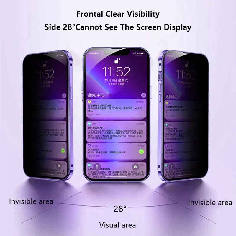 Phone Case Full-Coverage Privacy Screen Magnetic Closure