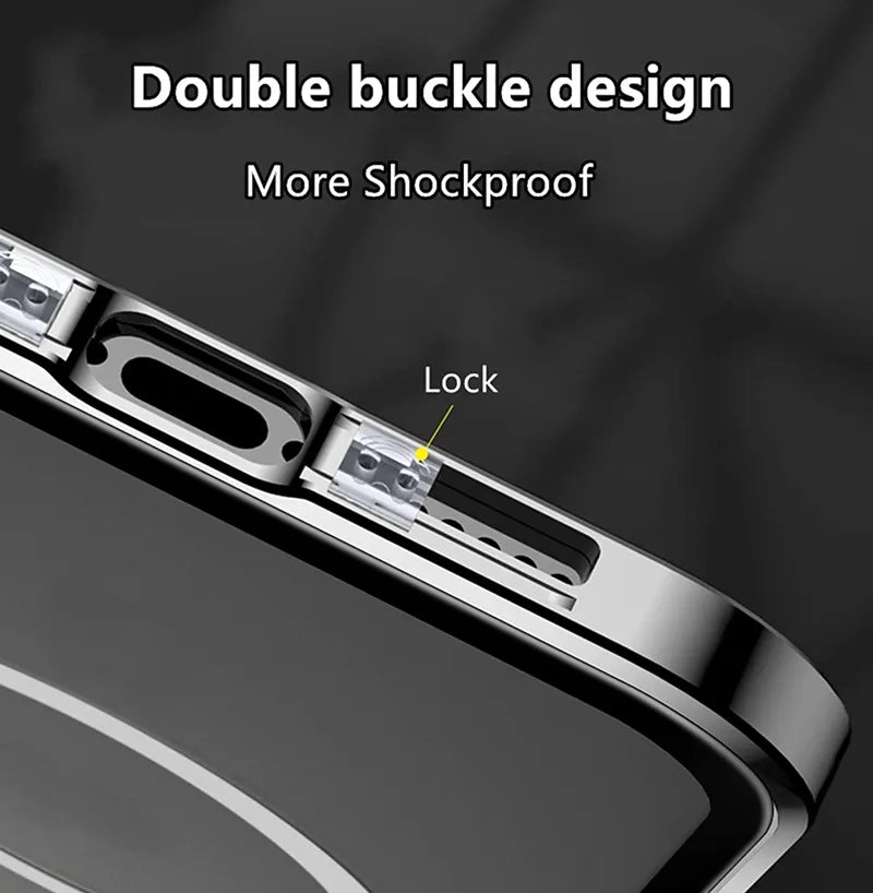 Phone Case Full-Coverage Privacy Screen Magnetic Closure