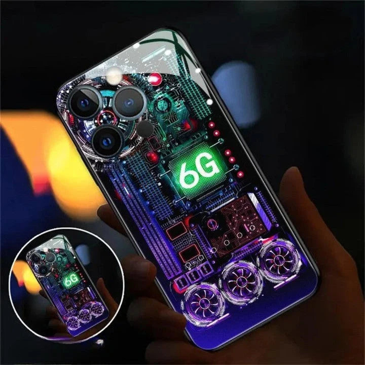 Phone Case LED Light-Up Scratch-Resistant Water-Resistant