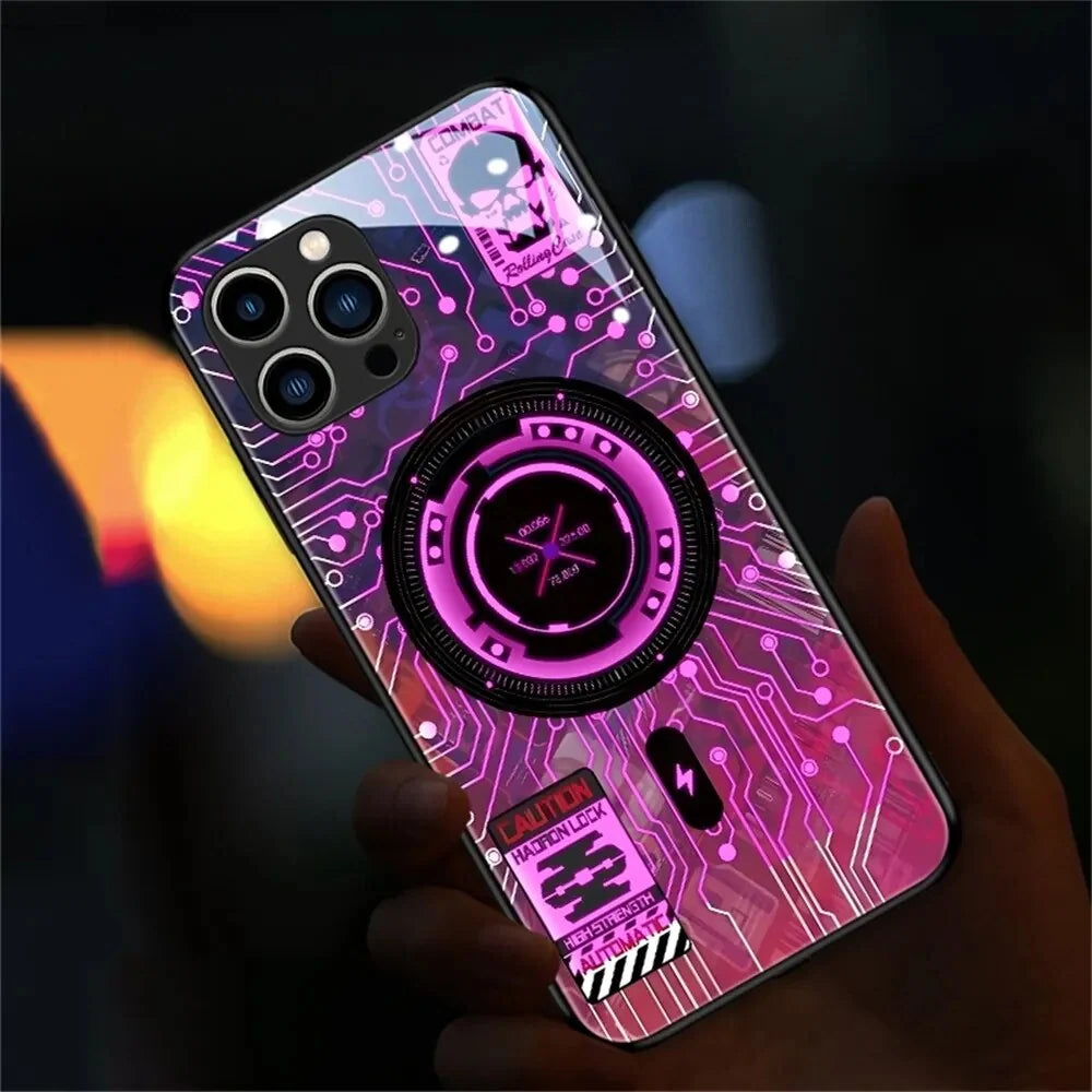 Phone Case LED Light-Up Scratch-Resistant Water-Resistant