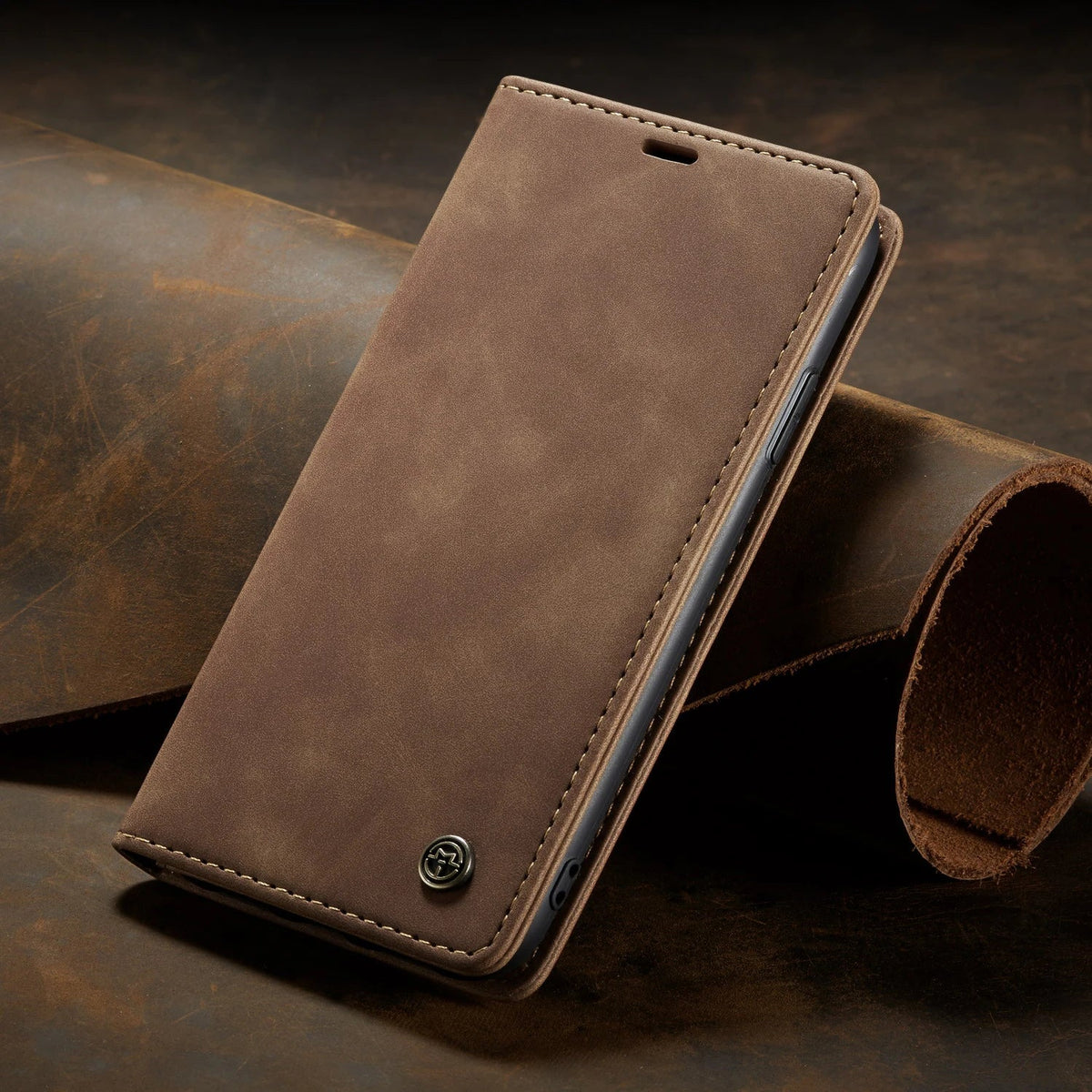 Phone Case Magnetic Flip Cover Card Holder & Adjustable Stand