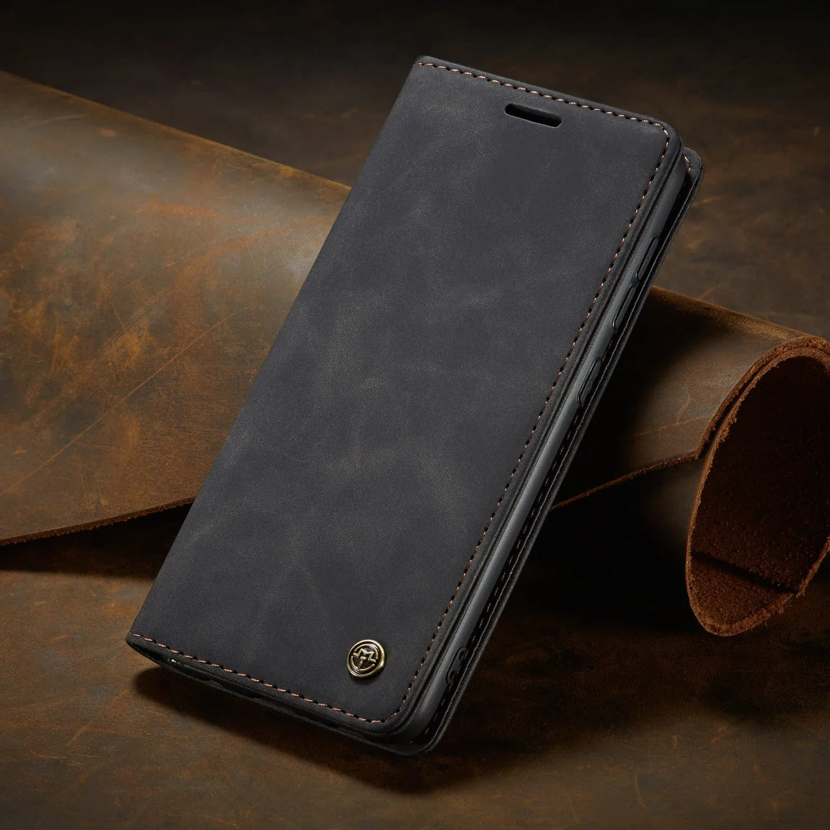Phone Case Magnetic Flip Cover Card Holder & Adjustable Stand