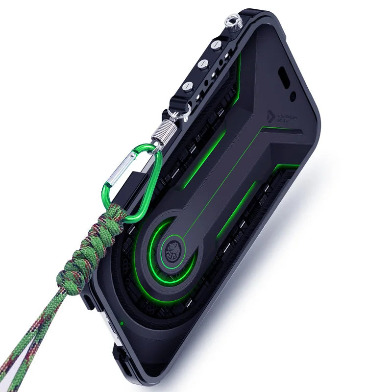 Phone Case Shockproof Alloy Non-Slip Grip