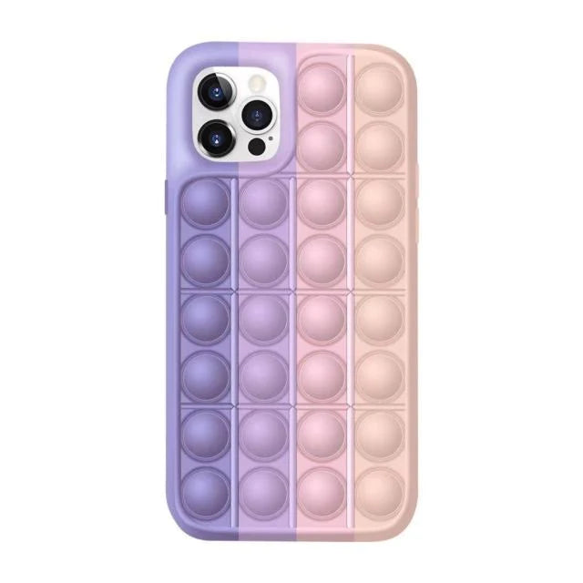 Phone Case Silicone Bubble Fidget Stress Relief