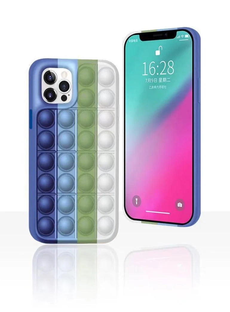 Phone Case Silicone Bubble Fidget Stress Relief