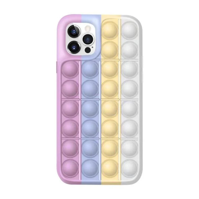 Phone Case Silicone Bubble Fidget Stress Relief