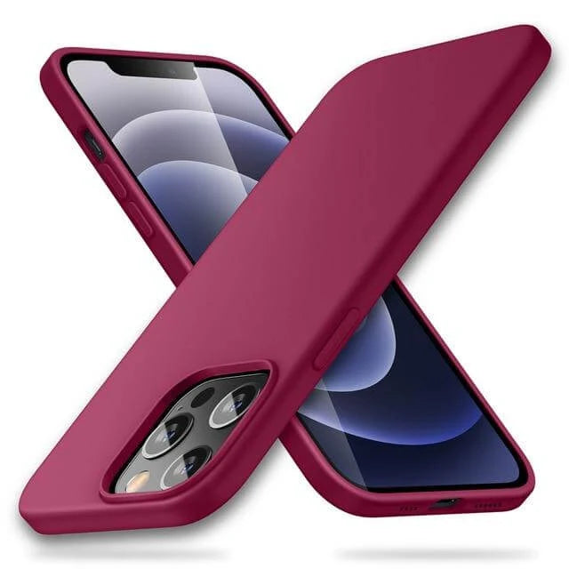 Phone Case Silicone Shock-Resistant Raised Edge Protection