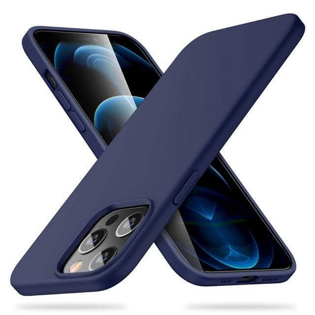 Phone Case Silicone Shock-Resistant Raised Edge Protection