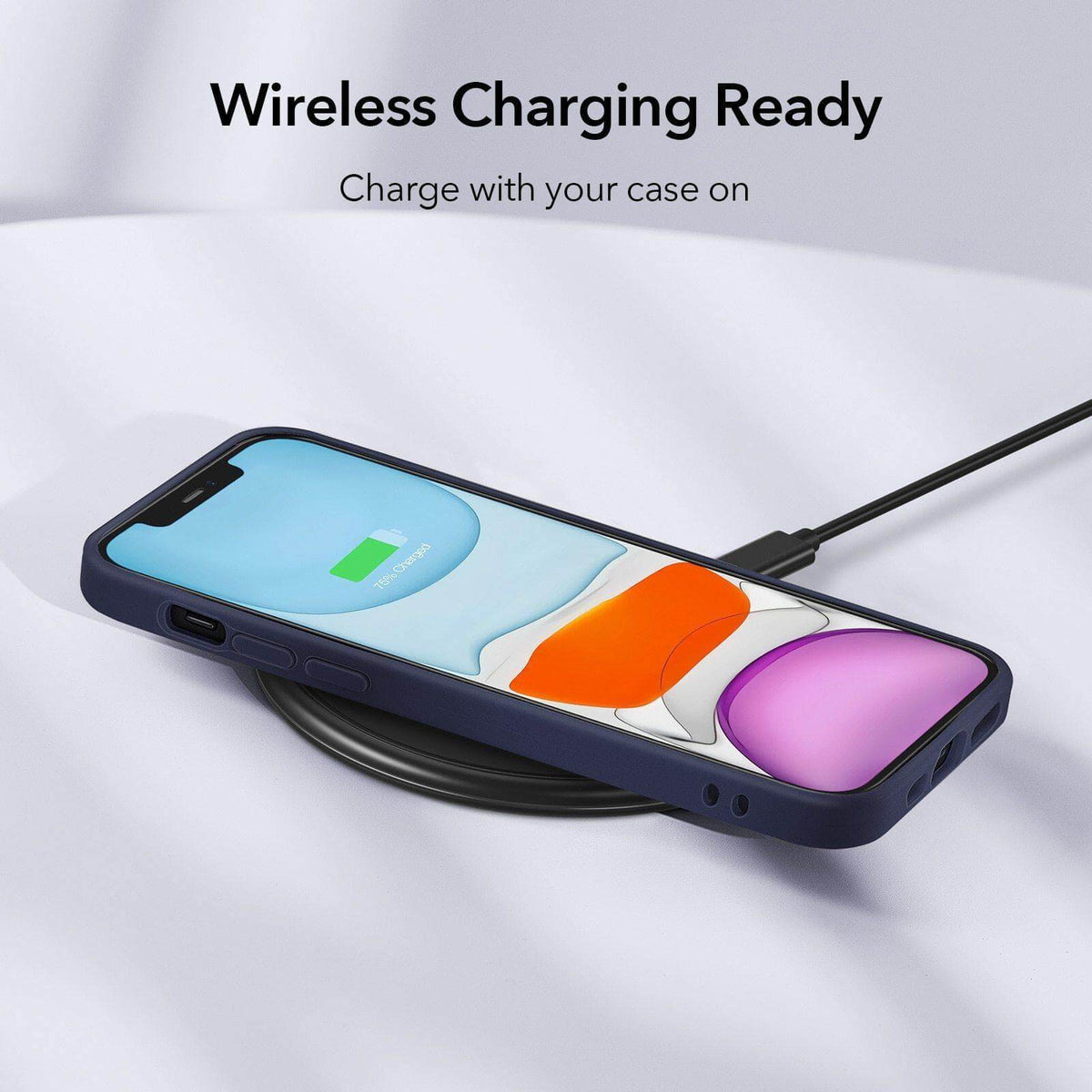 Phone Case Silicone Shock-Resistant Raised Edge Protection