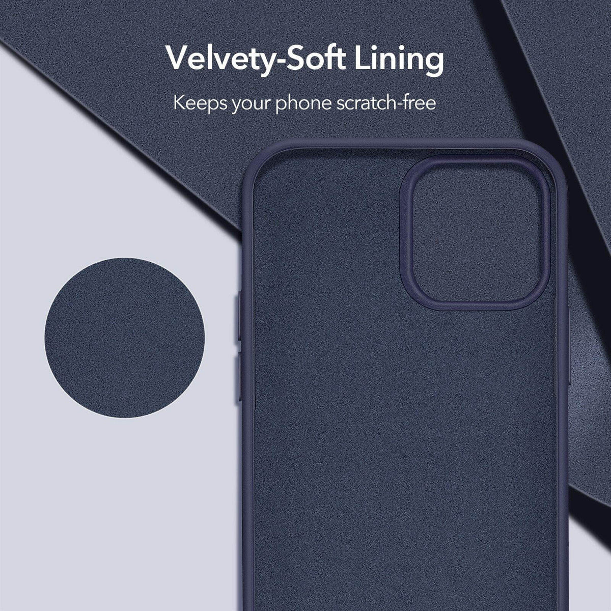Phone Case Silicone Shock-Resistant Raised Edge Protection