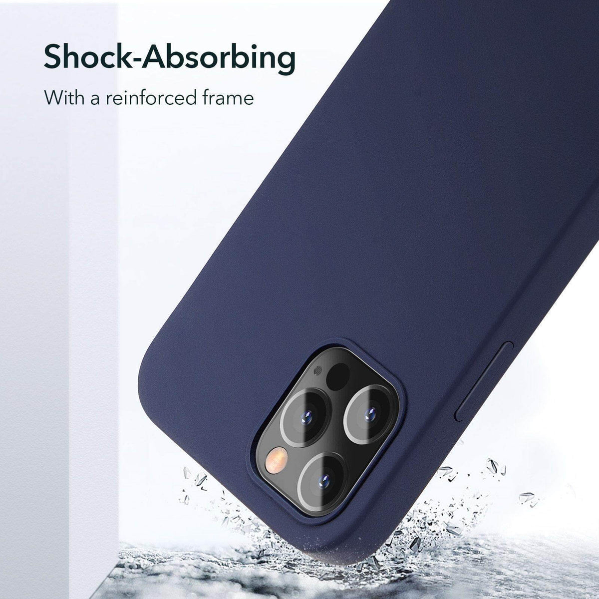 Phone Case Silicone Shock-Resistant Raised Edge Protection