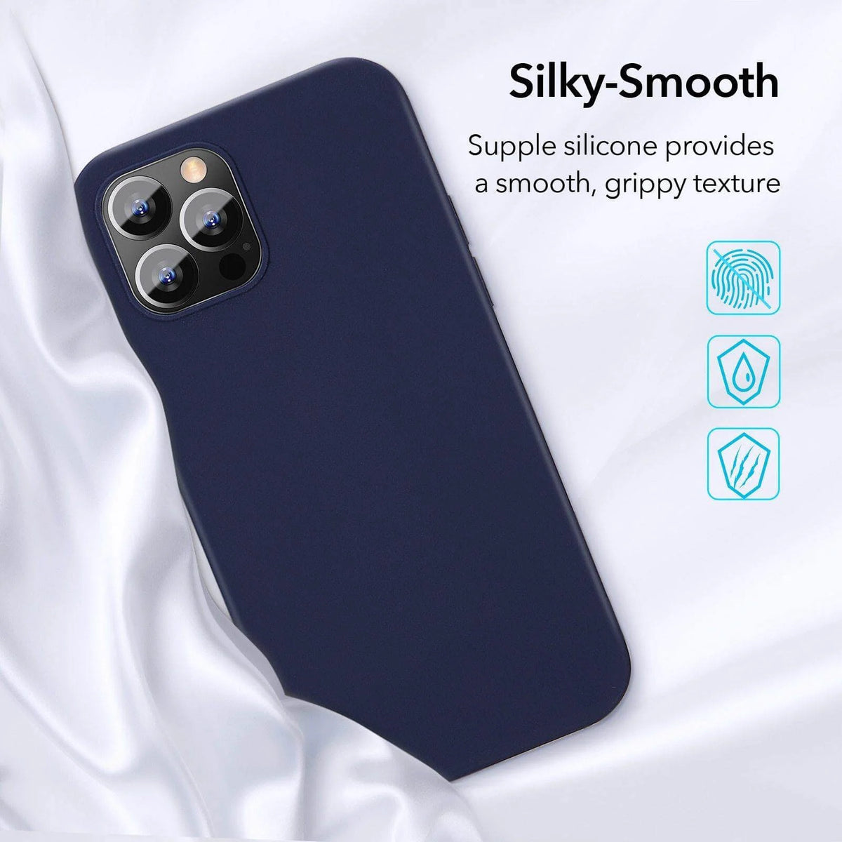 Phone Case Silicone Shock-Resistant Raised Edge Protection