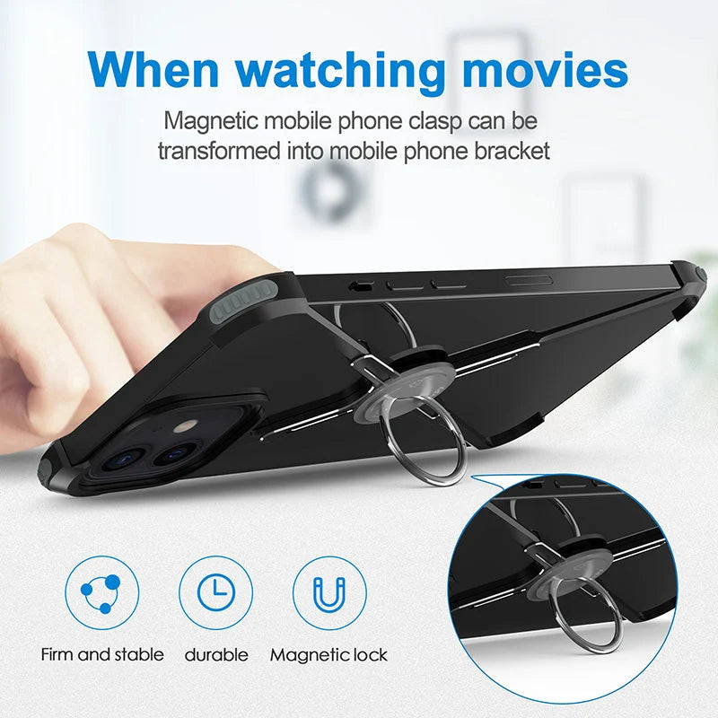 Phone Case Slim Metal X-Frame Magnetic Stand