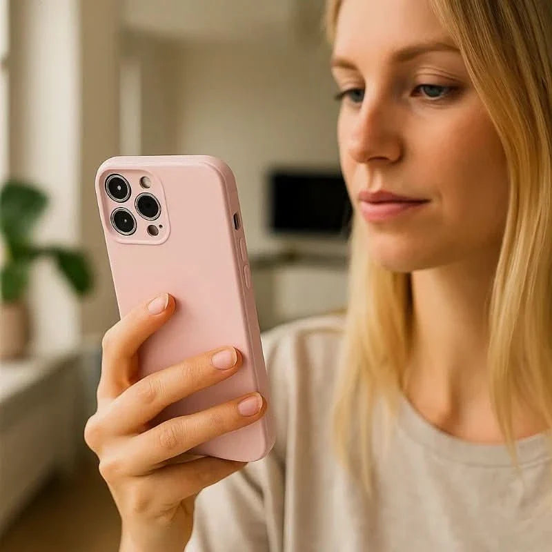 Phone Case Slim Shock-Absorbing Soft-Touch Silicone Grip
